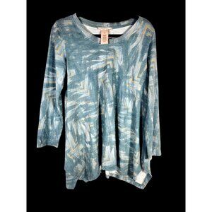 Philosophy Womens Top  Sharkbite Oversized Travel Friendly Soft Y2K Athleisure L